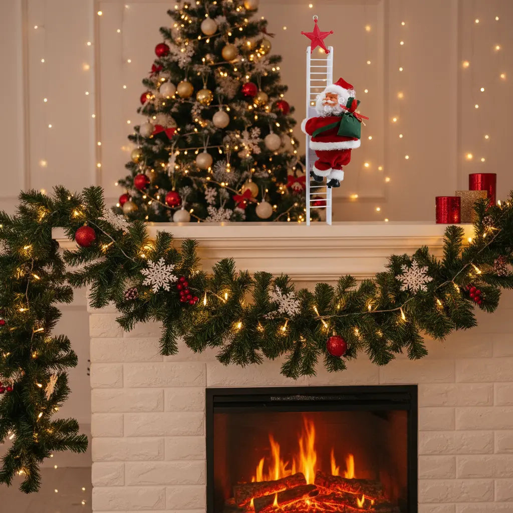Adorable Climbing Electric Santa Toy for Festive Holiday Fun - Fixed Buy