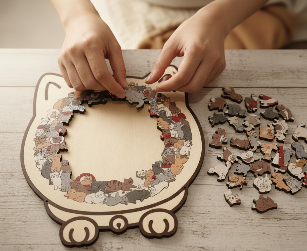 Why Cat Wooden Puzzles Are the Perfect Stress-Relief Gift