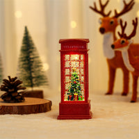 Glowing Santa Phone Booth Ornament for Christmas Cheer - Fixed Buy