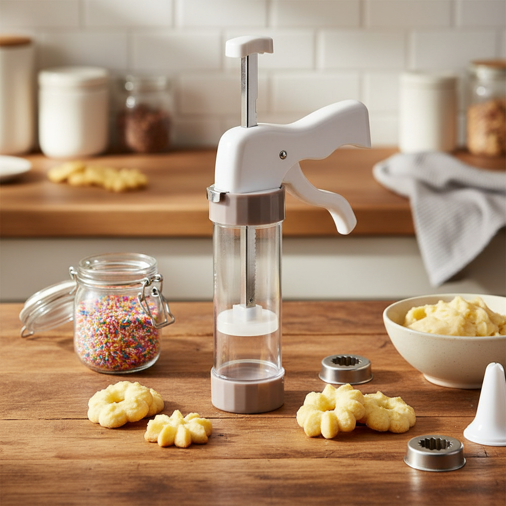Cookie Press Kit for Easy Homemade Biscuits & Treats - Fixed Buy