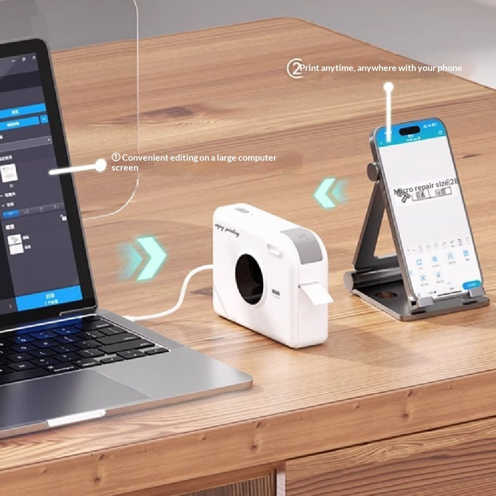 Portable Mini Bluetooth Label Printer for Fun Everyday Labeling - Fixed Buy