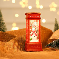 Glowing Santa Phone Booth Ornament for Christmas Cheer - Fixed Buy