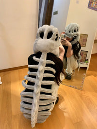 Cute Dino Skeleton Plush Dress-Up Outfit for All Ages - Fixed Buy