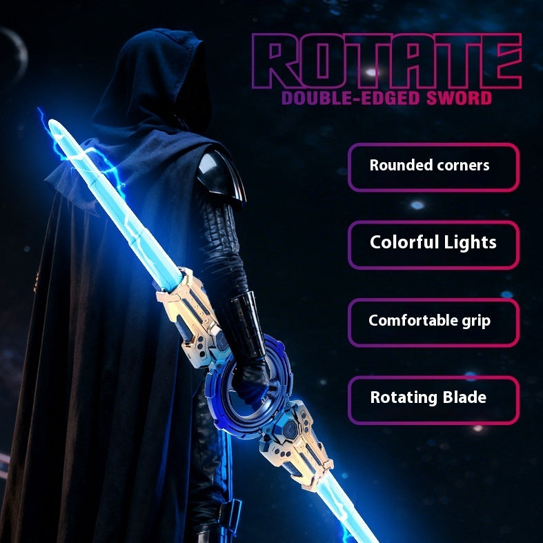 Double-Blade LED Spinning Sword Toy for Action Lovers - Fixed Buy