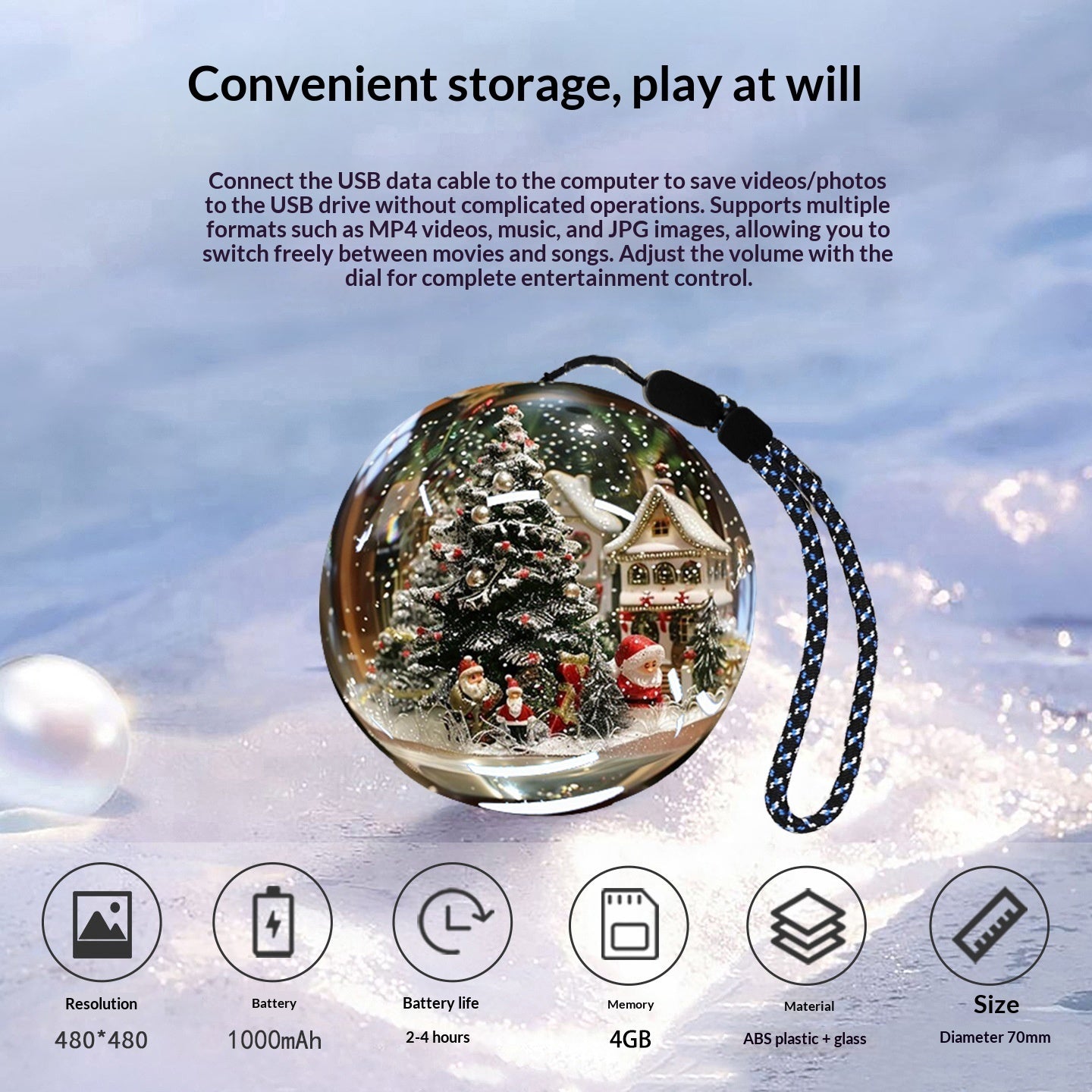 Magic 3D Crystal Ball Player for Mesmerizing Visual Fun - Fixed Buy