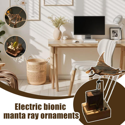 Handmade Manta Ray Ornament for Relaxing, Lifelike Ocean Vibes - Fixed Buy