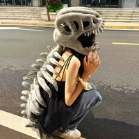 Cute Dino Skeleton Plush Dress-Up Outfit for All Ages - Fixed Buy