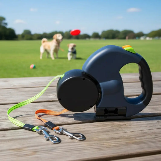 Dual-Pet Auto Retractable Leash for Happier Walks Together - Fixed Buy
