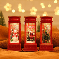 Glowing Santa Phone Booth Ornament for Christmas Cheer - Fixed Buy