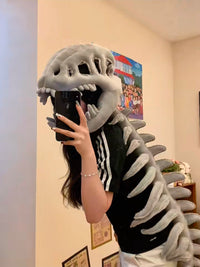 Cute Dino Skeleton Plush Dress-Up Outfit for All Ages - Fixed Buy