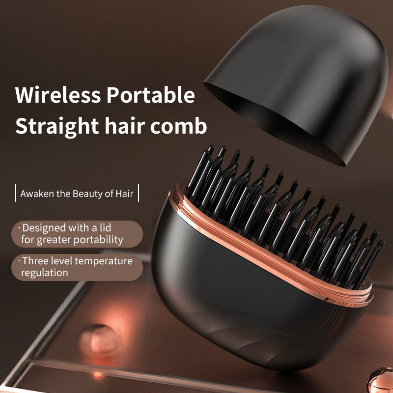 Wireless Mini Hair Comb Straightener for Smooth, Safe Styling - Fixed Buy