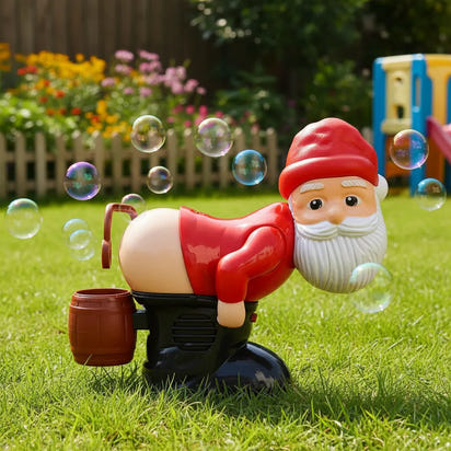 Musical Santa Bubble Blower Toy for Christmas Cheer - Fixed Buy