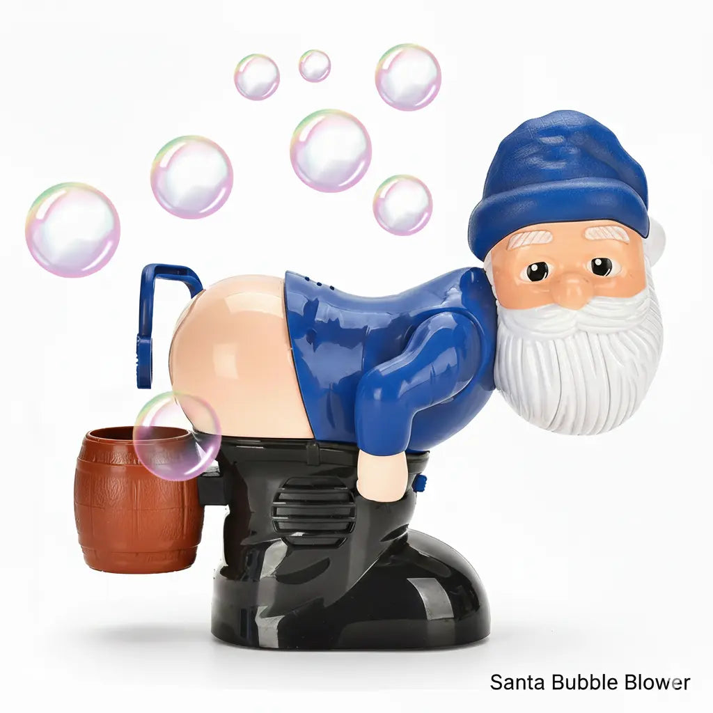 Musical Santa Bubble Blower Toy for Christmas Cheer - Fixed Buy
