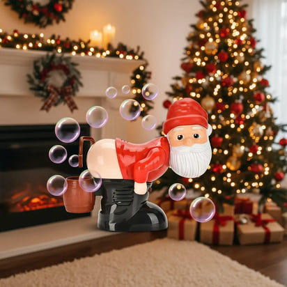 Musical Santa Bubble Blower Toy for Christmas Cheer - Fixed Buy