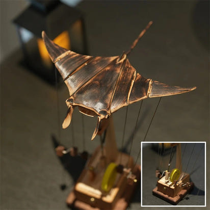Handmade Manta Ray Ornament for Relaxing, Lifelike Ocean Vibes - Fixed Buy
