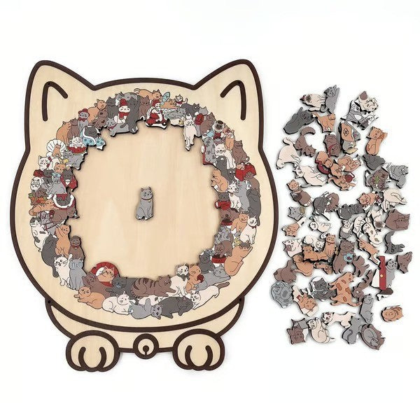 Cat Wooden Puzzle for Relaxing & Creative Fun - Fixed Buy