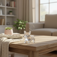 Cute Fuzzy Ball Keychain with Transparent Case for Pet Hair - Fixed Buy